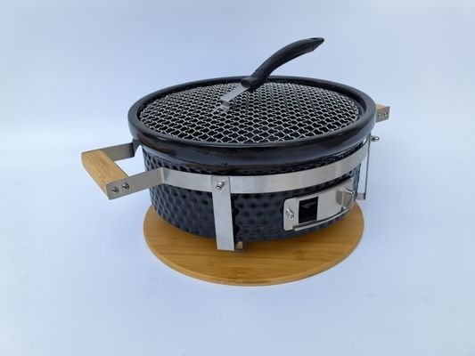 گرل کباب کرامک ذغال سنگ گرل هیباچی گرد در رنگ سیاه