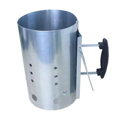 استارت دودکش ذغالی باربیکیو ظروف آشپزخانه فولاد گالوانیزه سنگین