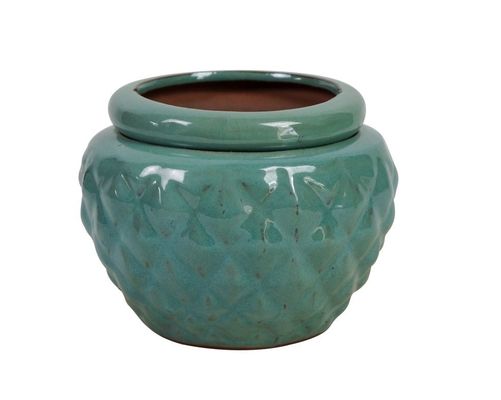 گلدان سرامیکی لعابدار خود آبیاری 6.5 اینچی برای گیاهان 16.5x12.5 سانتی متر
