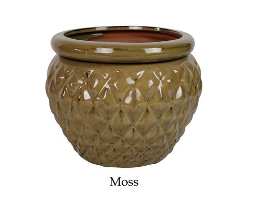 گلدان سرامیکی لعابدار خود آبیاری 6.5 اینچی برای گیاهان 16.5x12.5 سانتی متر