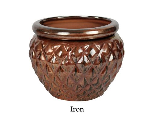 گلدان سرامیکی لعابدار خود آبیاری 6.5 اینچی برای گیاهان 16.5x12.5 سانتی متر